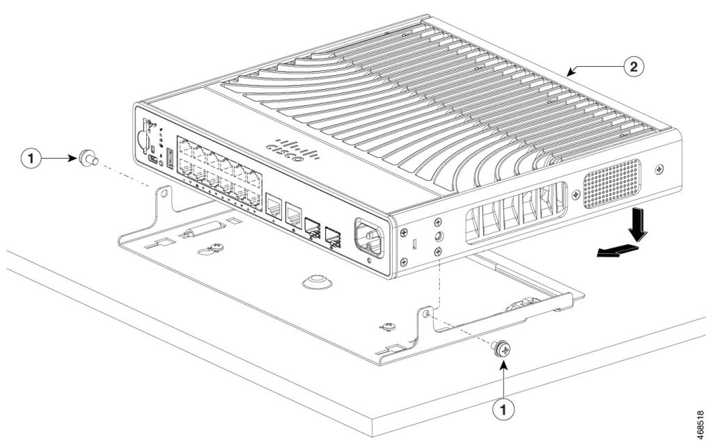 C9K-WALL-TRAY= Wall mount bracket for compact switches, C9200系列紧凑型交换机的壁挂支架