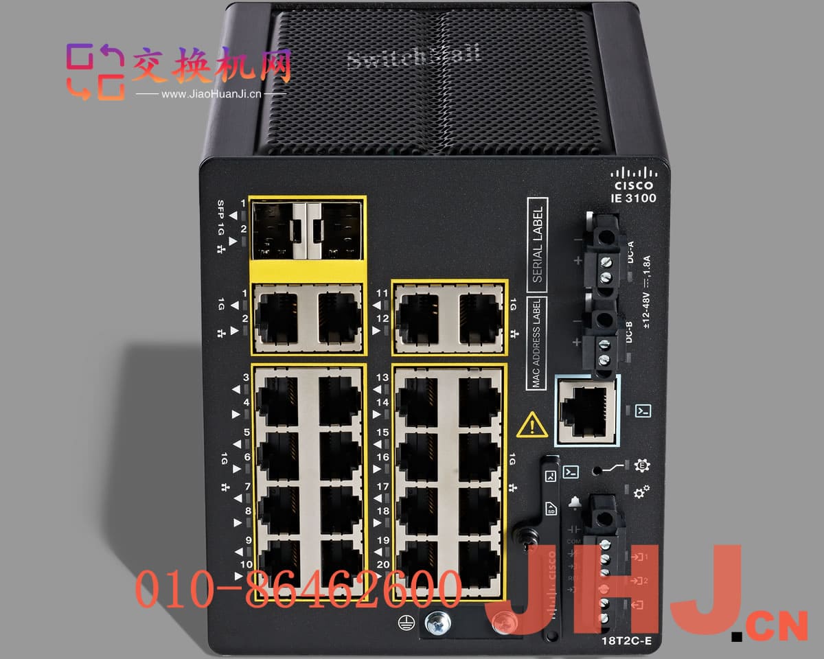 IE-3100-18T2C-E   Catalyst IE3100 w/18 Ports GE Copper and 2 GE Combo uplinks, NE