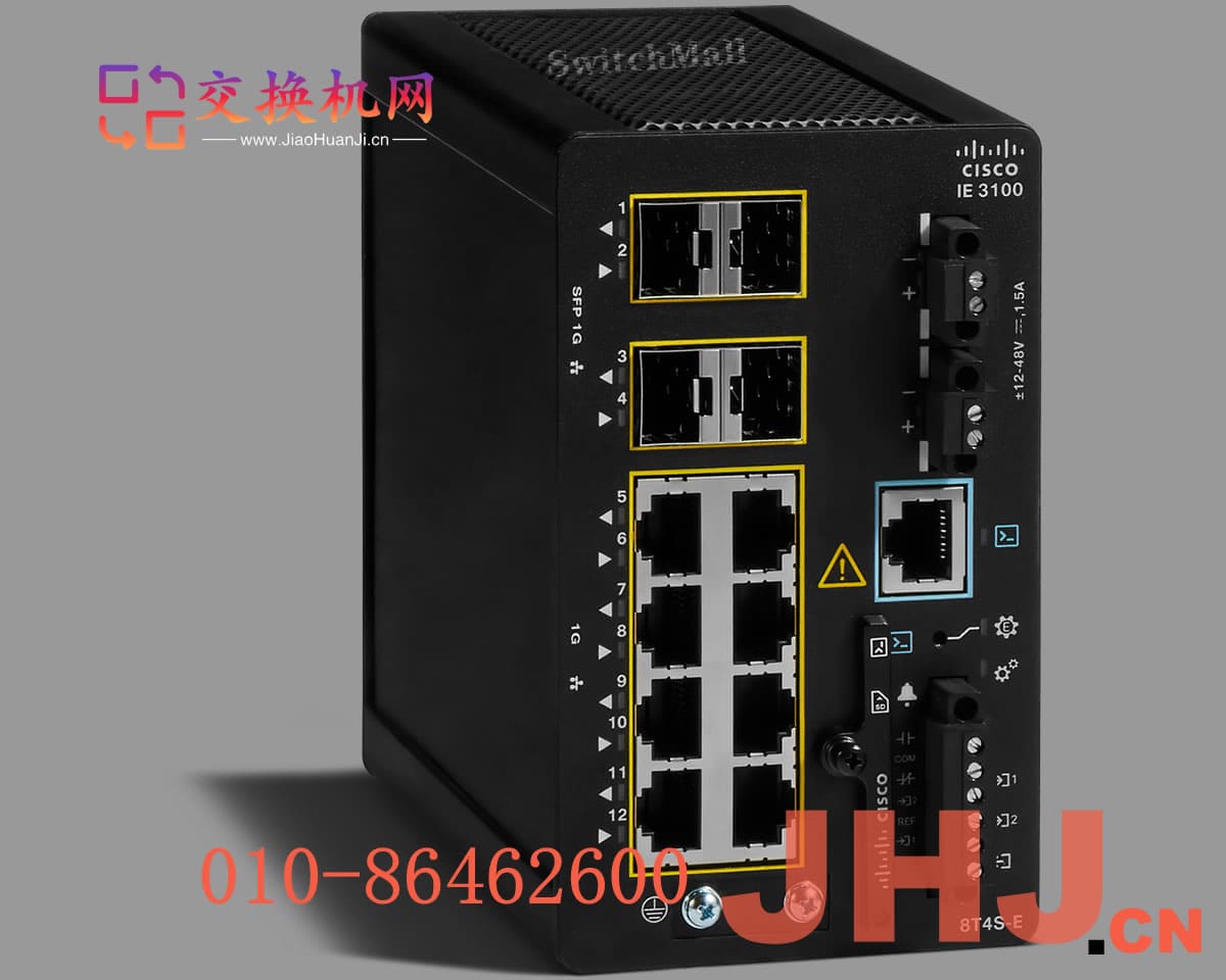 IE-3100-8T4S-E Catalyst IE3100 w/8 Ports GE Copper and 4 GE SFP uplinks, NEIE-3100-8T4S-E Catalyst IE3100 w/8 Ports GE Copper and 4 GE SFP uplinks, NE