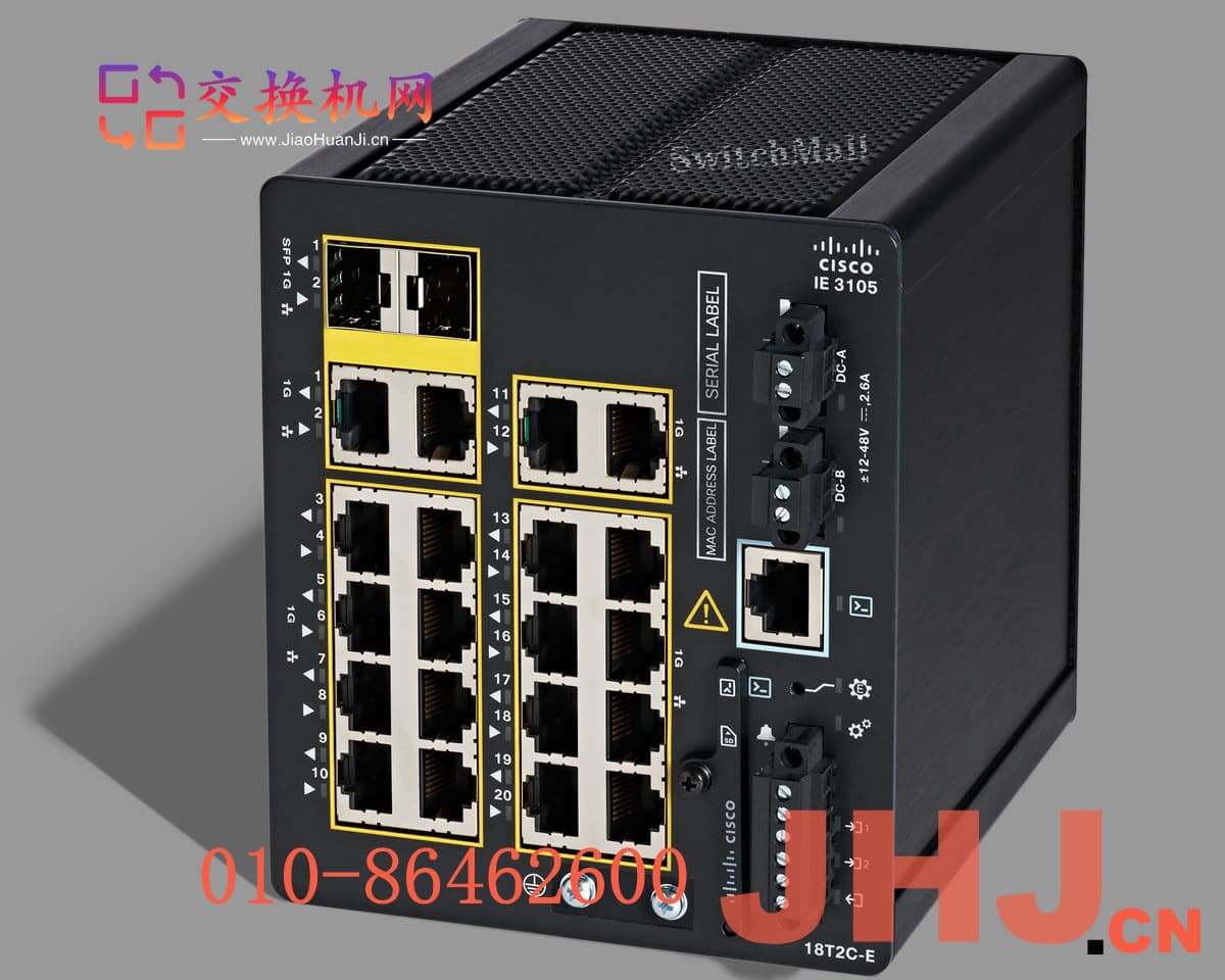 IE-3105-18T2C-E Catalyst IE3105 w/18 Ports GE Copper and 2 GE Combo uplinks, Advanced features, NEIE-3105-18T2C-E Catalyst IE3105 w/18 Ports GE Copper and 2 GE Combo uplinks, Advanced features, NE